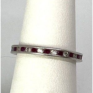 925 STERLING SILVER RING WITH CZ  SIZE 7